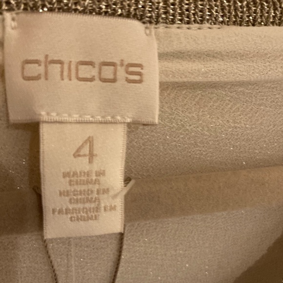 Chico’s Shine Gold Sweater - Picture 4 of 6